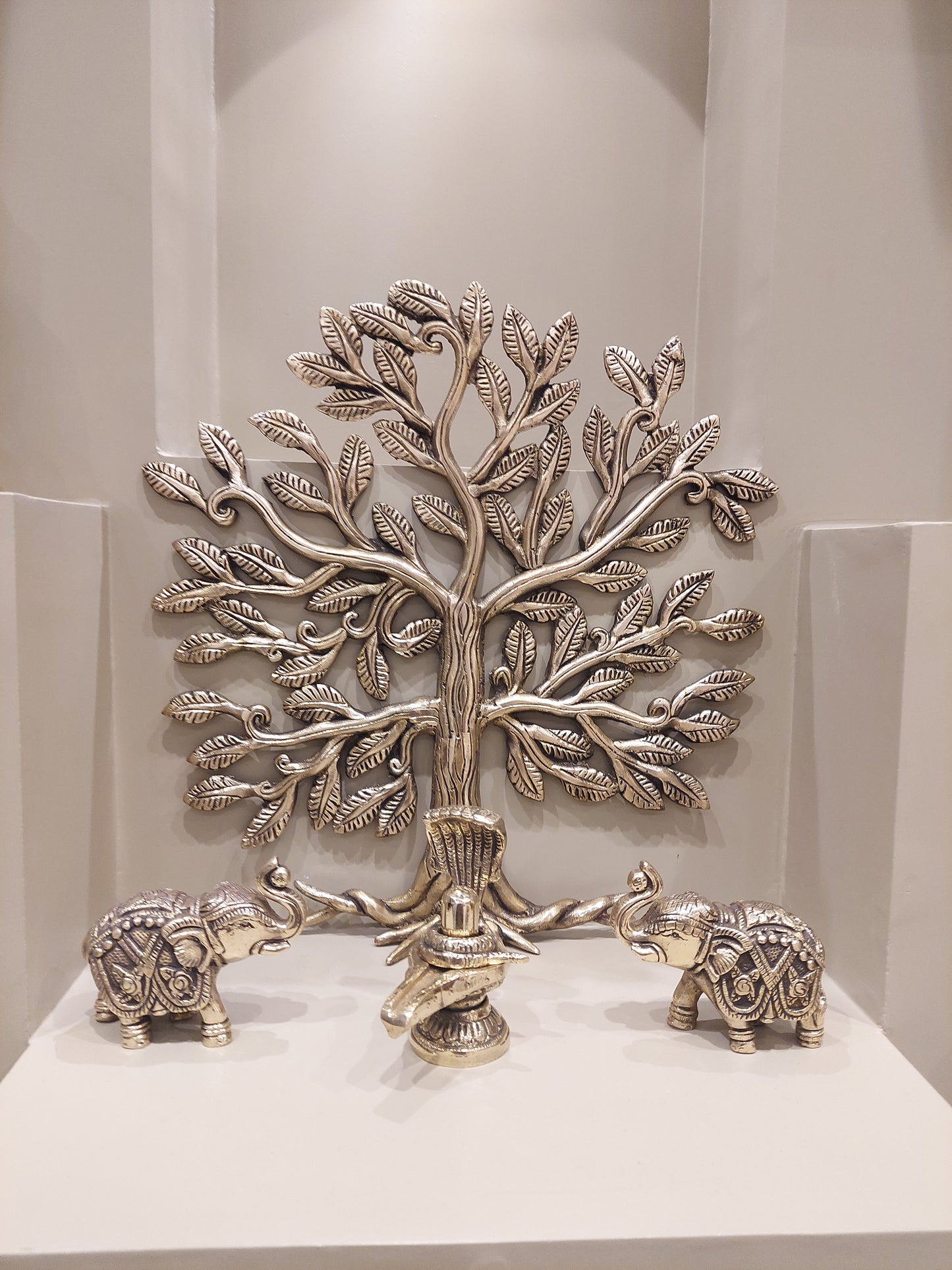 Brass Antique Kalpavriksha Set of 4 pcs
