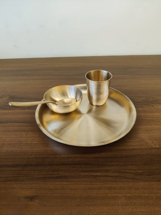 Bronze/kansa Kids Dinner set - U