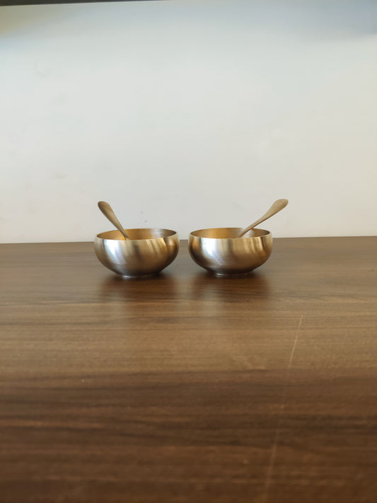 Bronze/Kansa Curve Bowl Set - Raita Bowl Set