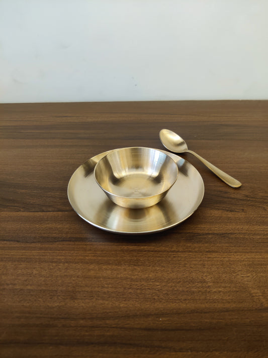 Bronze/Kansa Soup/Starter Bowl Set of 3 - Vinodaya