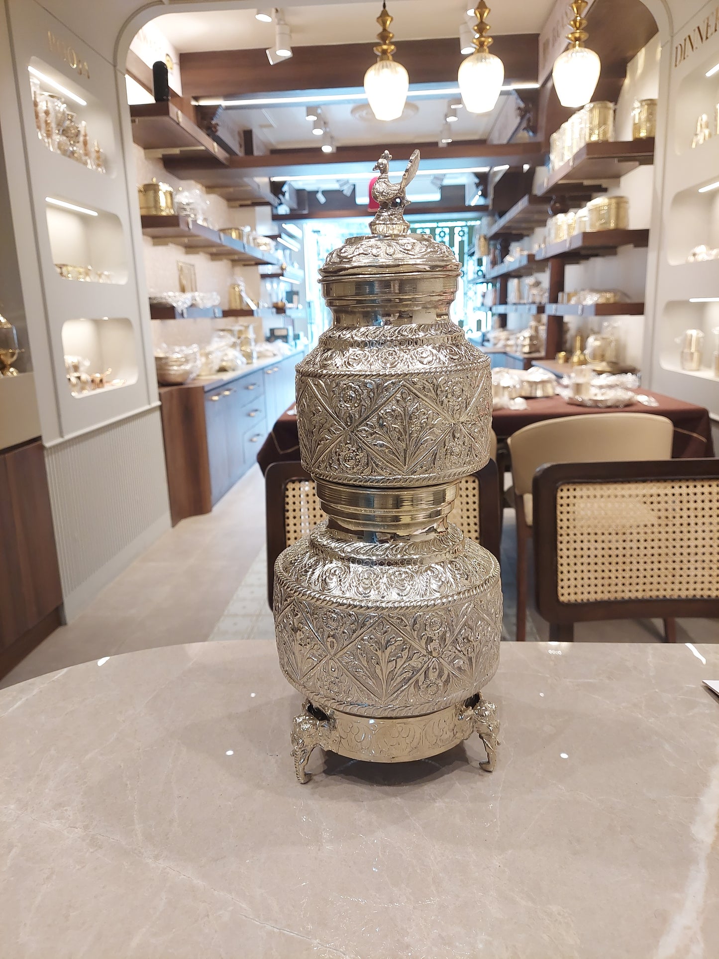 German Silver Matka Set