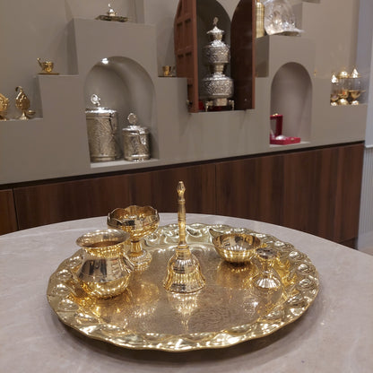 Brass Pooja Set