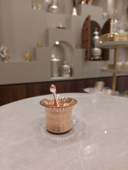 Copper Panch patra set for pooja