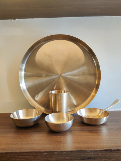 Bronze Thali Set of 6 Pc