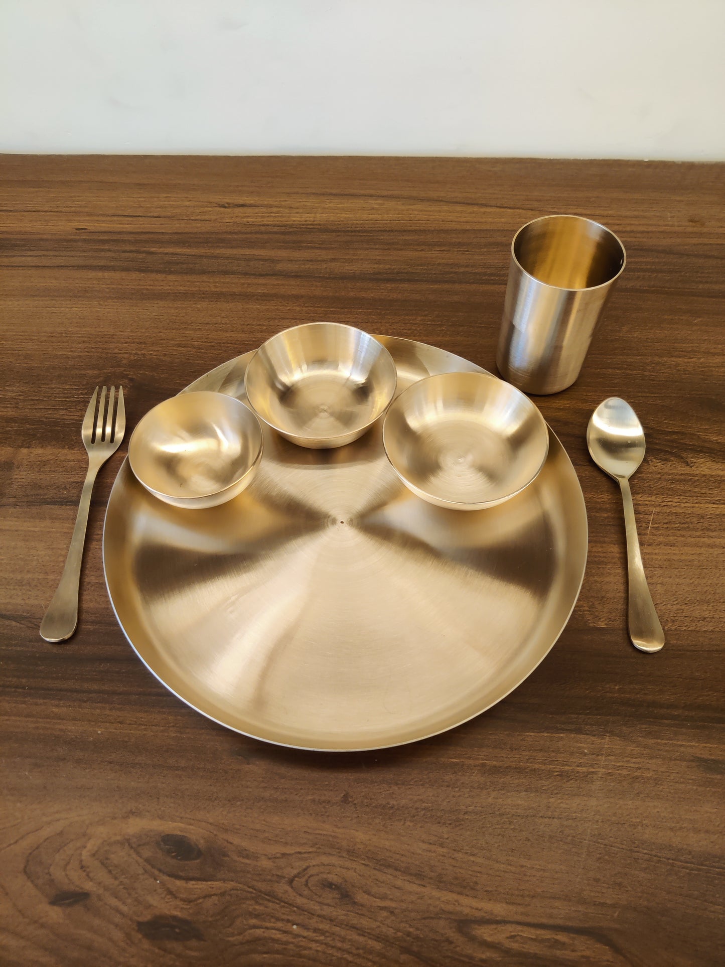 Bronze/Kansa Plate-Quarter plate set of 7