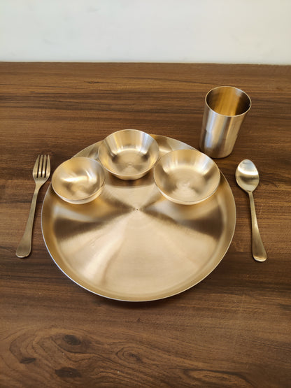 Bronze/Kansa Plate-Quarter plate set of 7