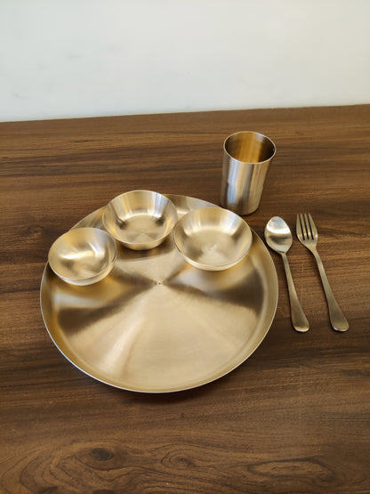 Bronze/Kansa Plate-Quarter plate set of 7