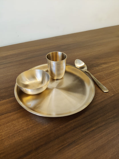 Bronze/kansa Kids Dinner set - U