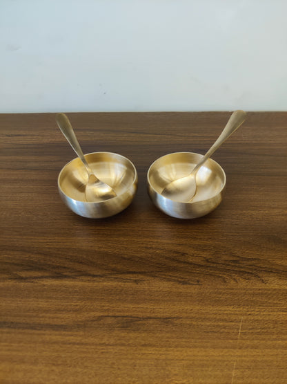 Bronze/Kansa Curve Bowl Set - Raita Bowl Set