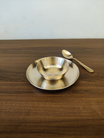 Bronze/Kansa Soup/Starter Bowl Set of 3 - Vinodaya