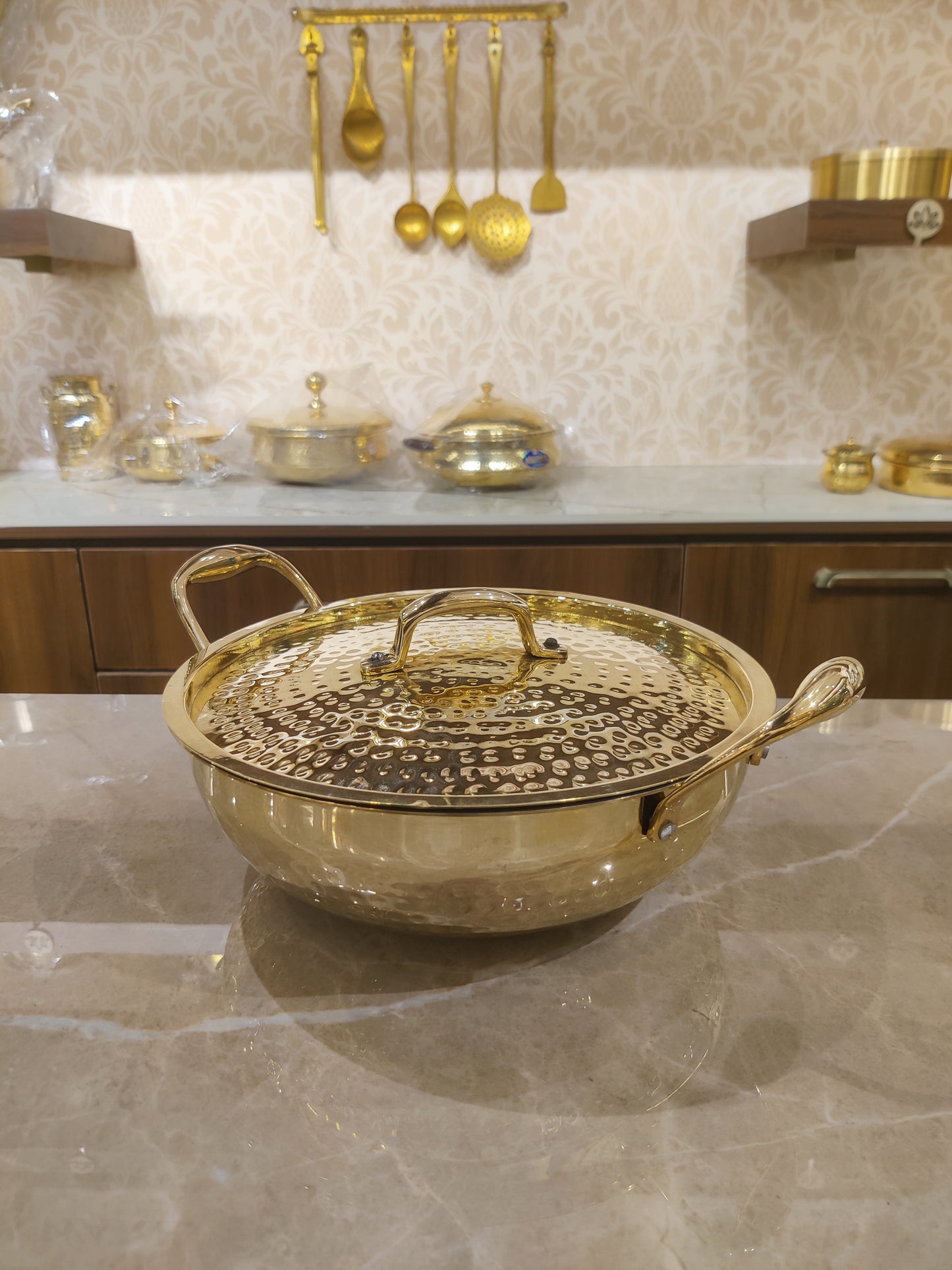 Brass Kadhai with Lid