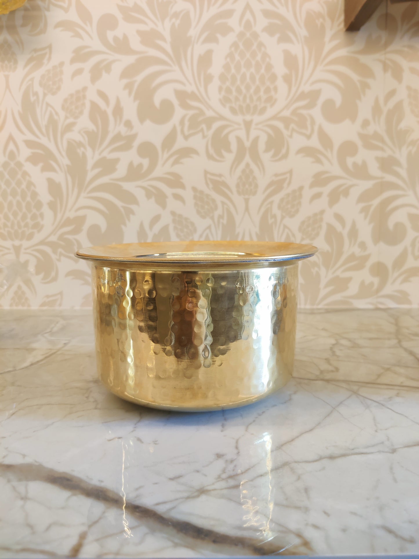 Brass/Pital Patila with Lid