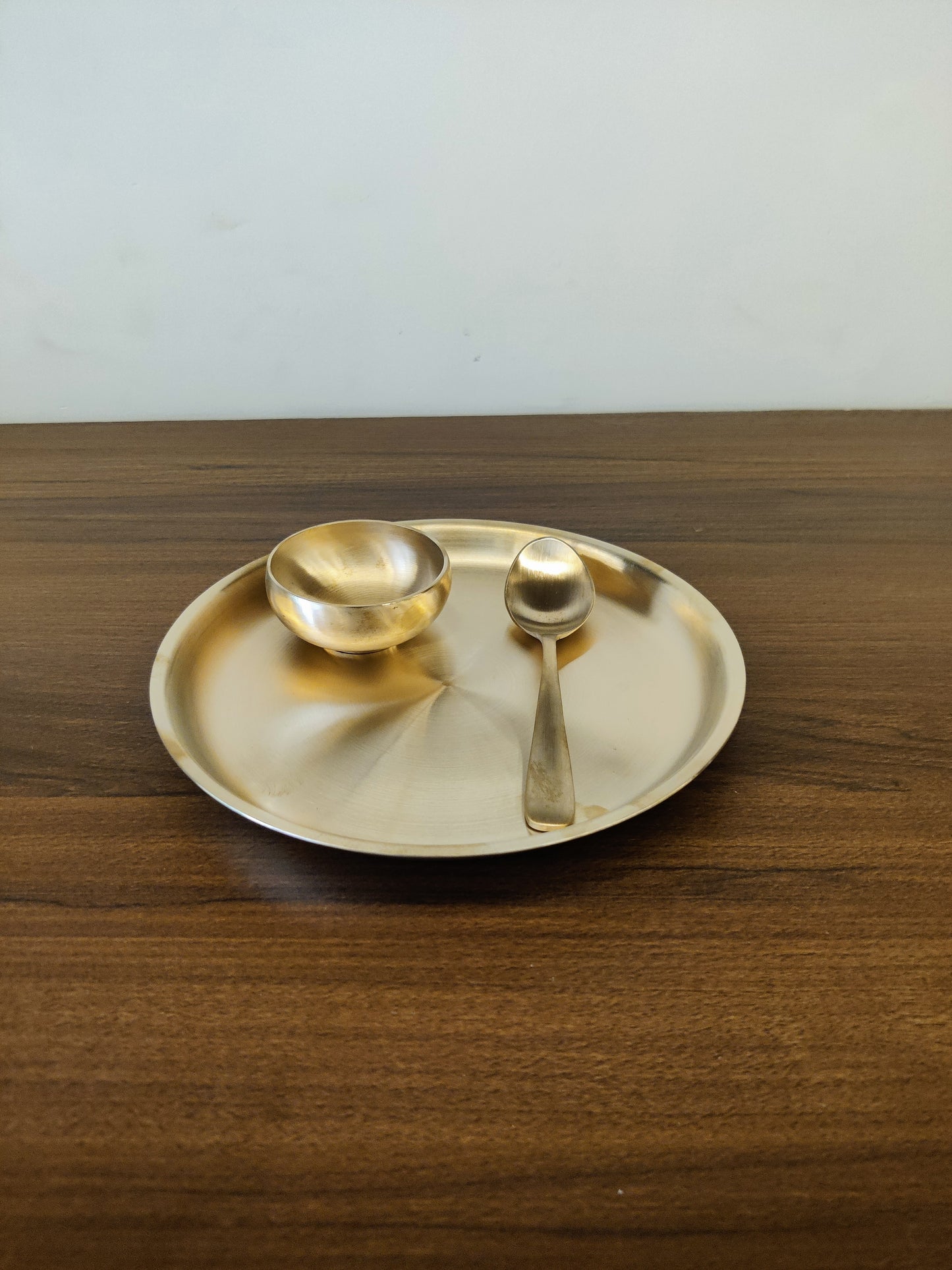 Bronze/Kansa Side Edge Plate Set of 3