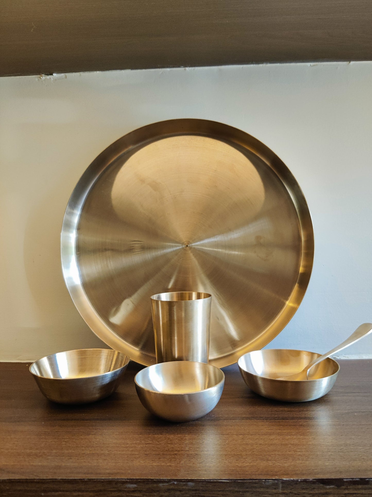 Bronze Thali Set of 6 Pc