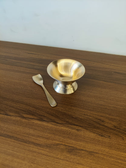 Bronze/Kansa Ice Cream Deseert Set