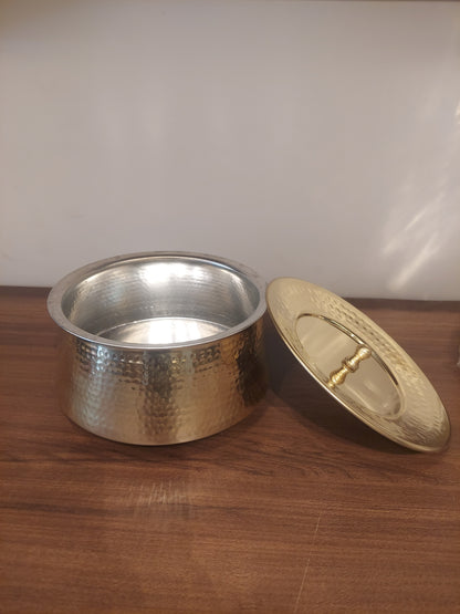 Brass Biriyani Handi with Lid